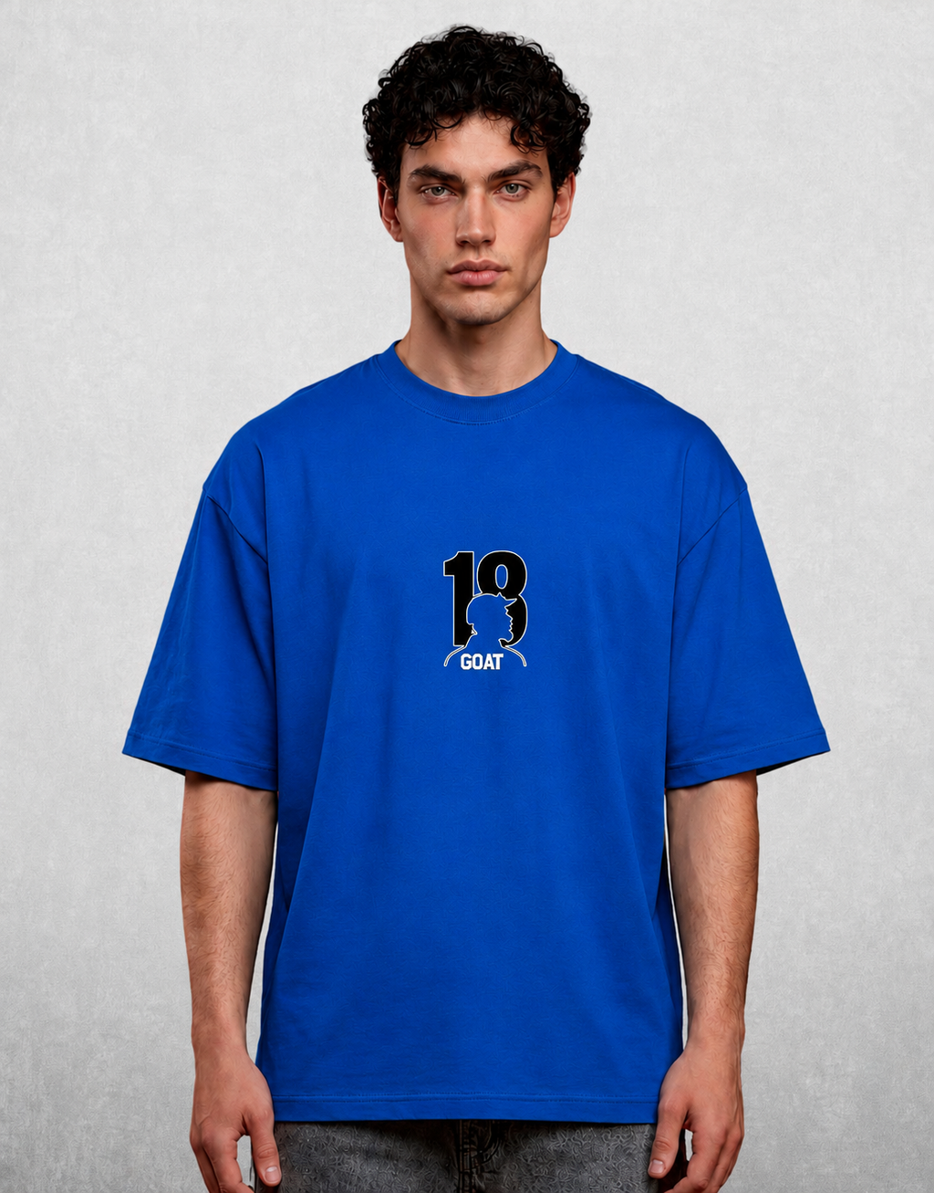 Virat Kohli Inspired Oversized Unisex T-Shirt – Royal Blue
