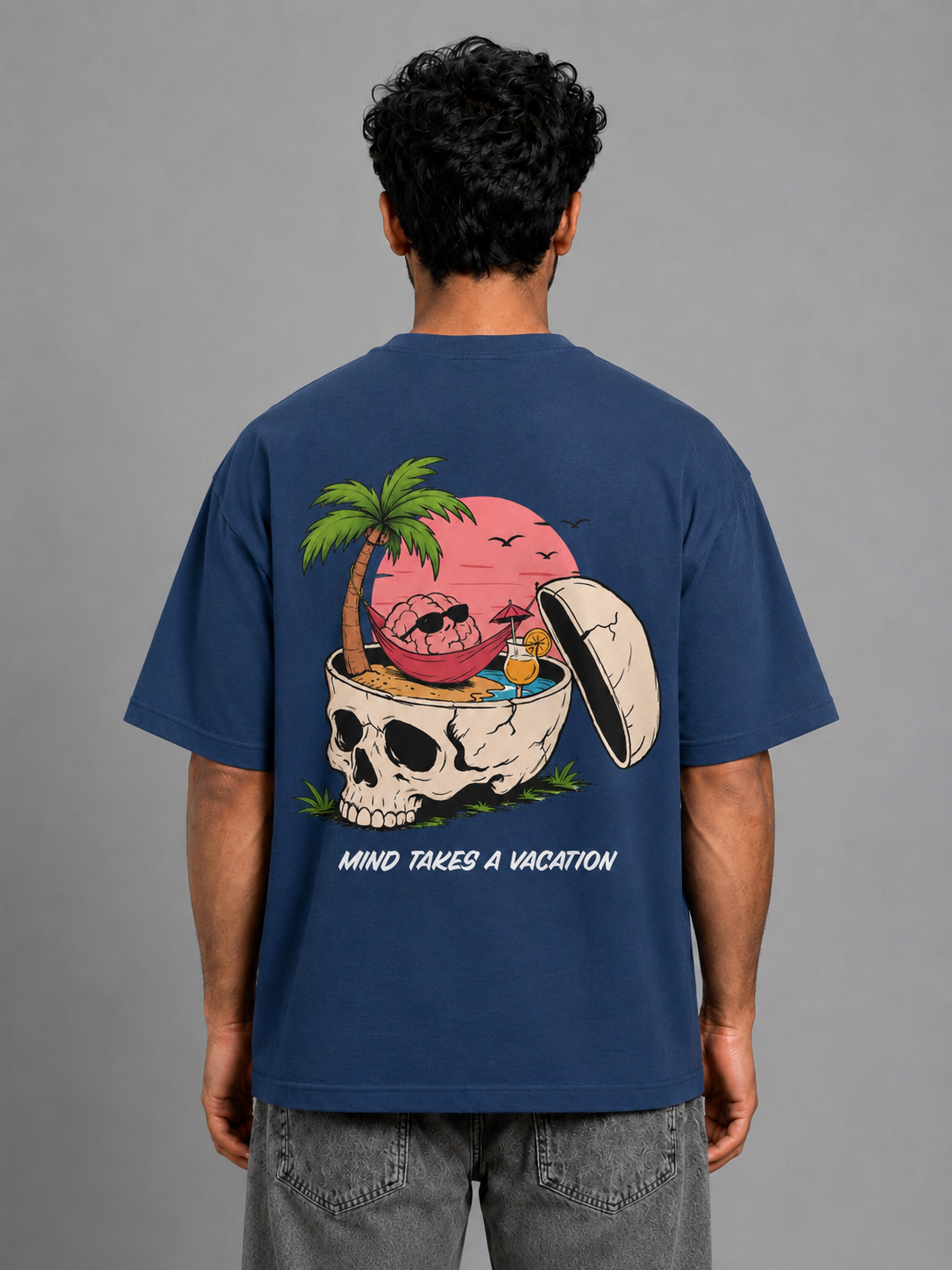 Mind Takes a Vacation – Oversized T-Shirt