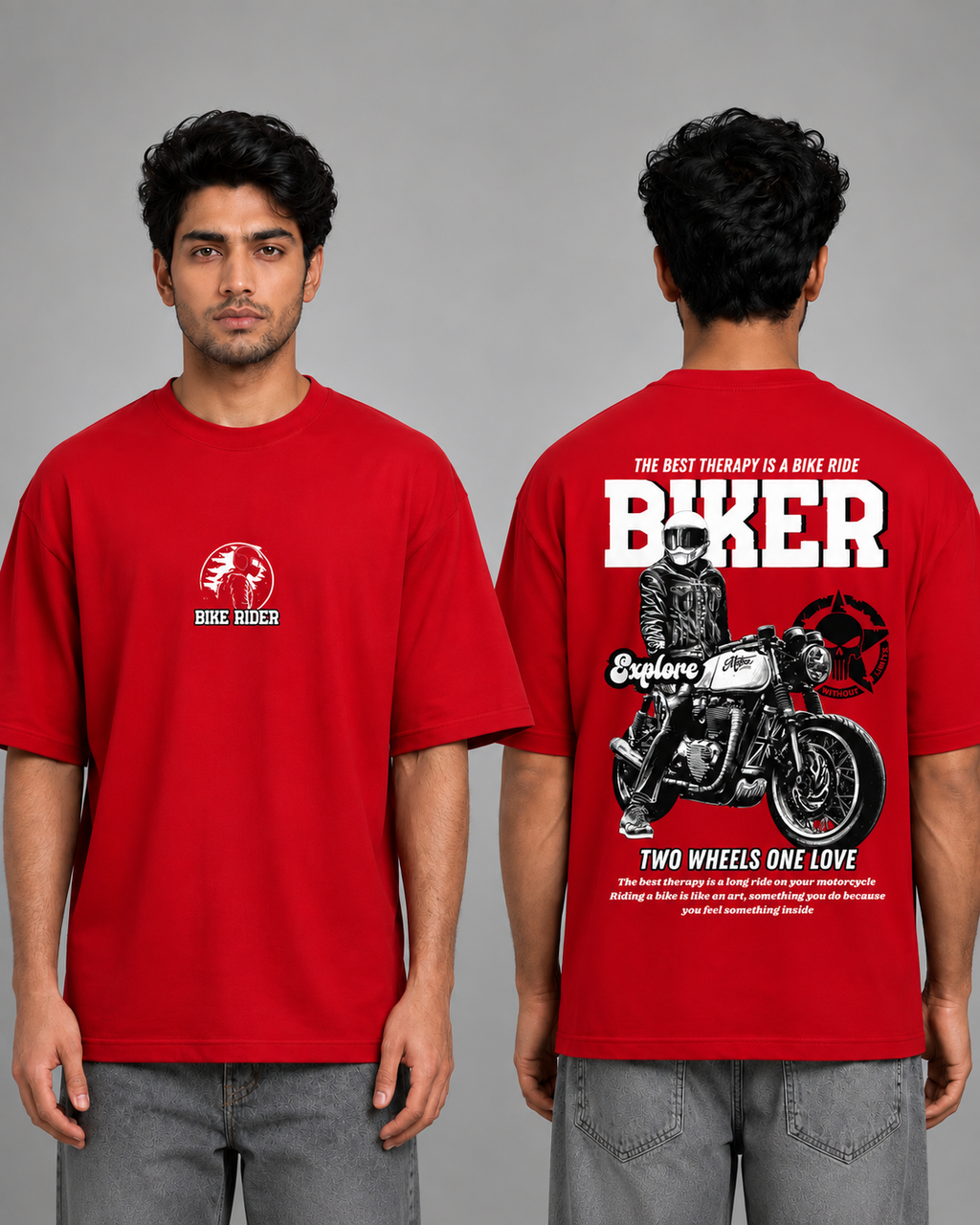 Bike Rider Oversized Unisex T-Shirt