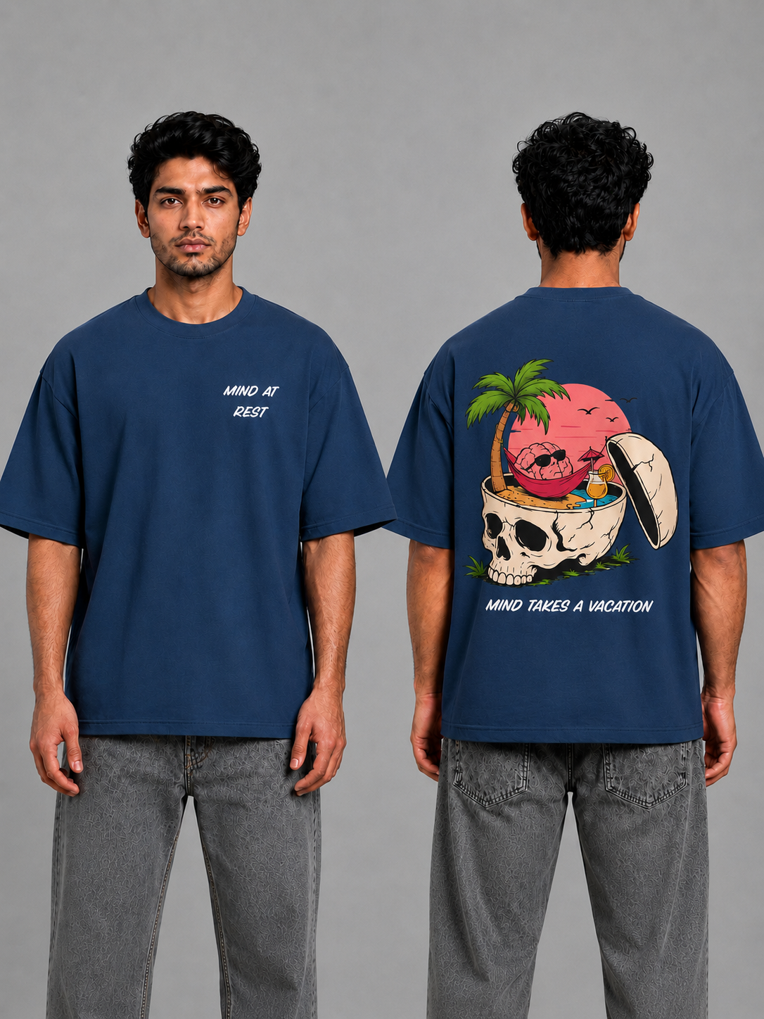 Mind Takes a Vacation – Oversized T-Shirt