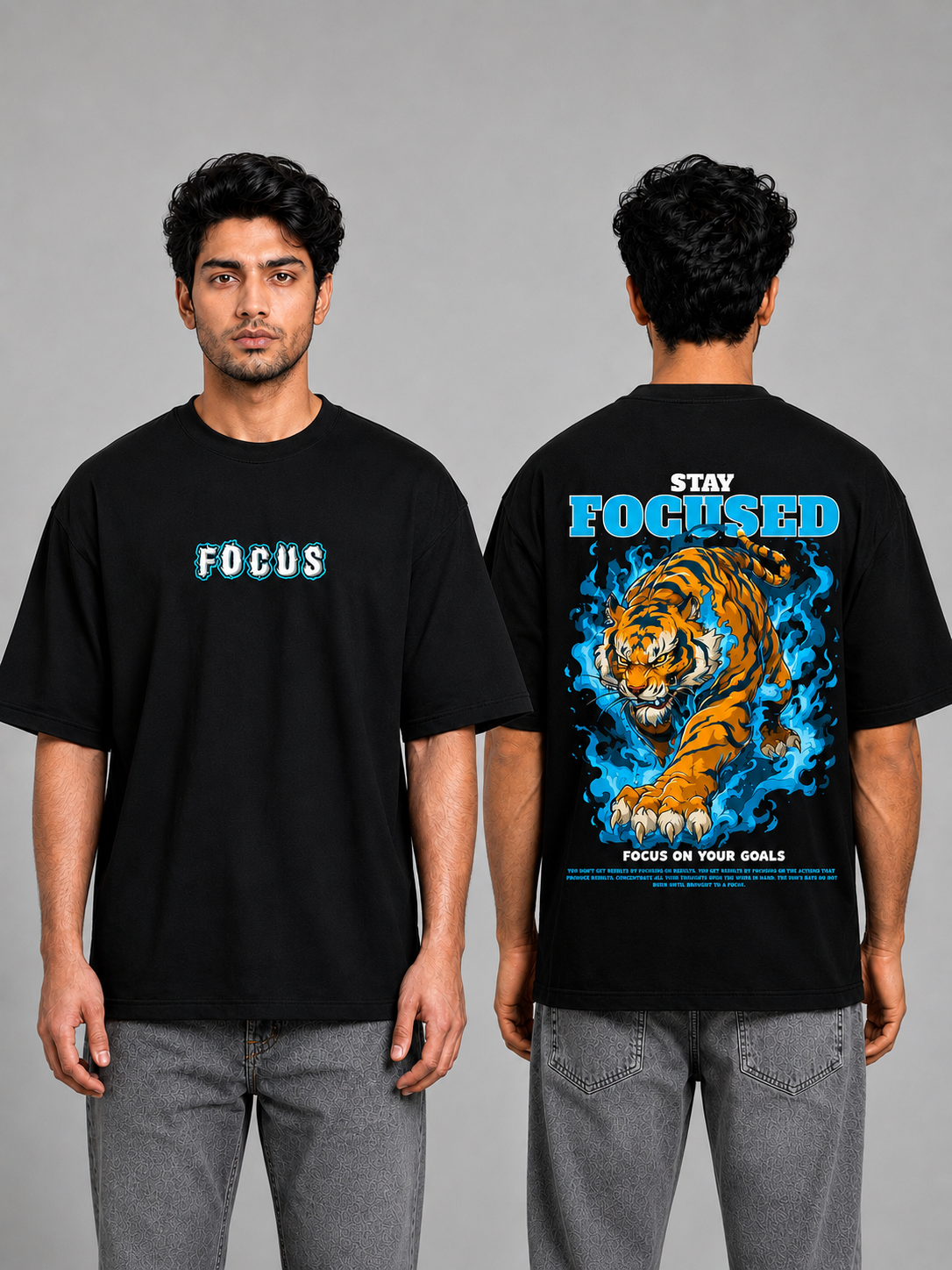 Stay Focus Oversized Unisex T-Shirt